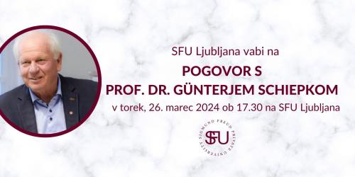 POGOVOR S PROF. DR. GÜNTERJEM SCHIEPKOM