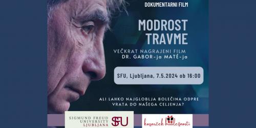 SFU Ljubljana - Gabor Mate - Modrost travme - Panelna razprava - Delavnica