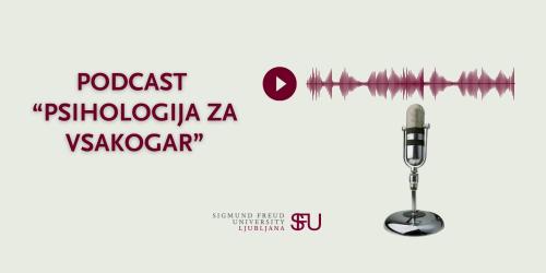 Mikrofon in napis podcast psihologija za vsakogar