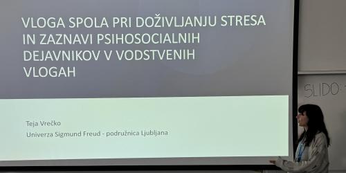 Študentki SFU Ljubljana na Biološko - psihološki konferenci