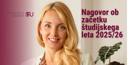 Nagovor ob začetku študijskega leta 2025/26  dr. Anja Kozina Štrukelj