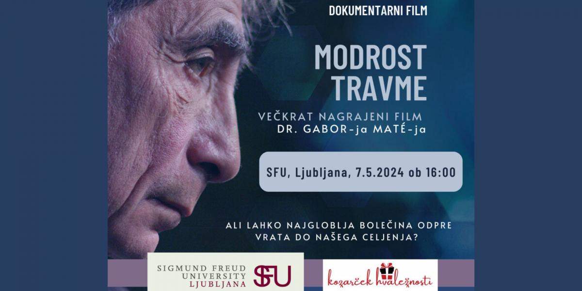 SFU Ljubljana - Gabor Mate - Modrost travme - Panelna razprava - Delavnica