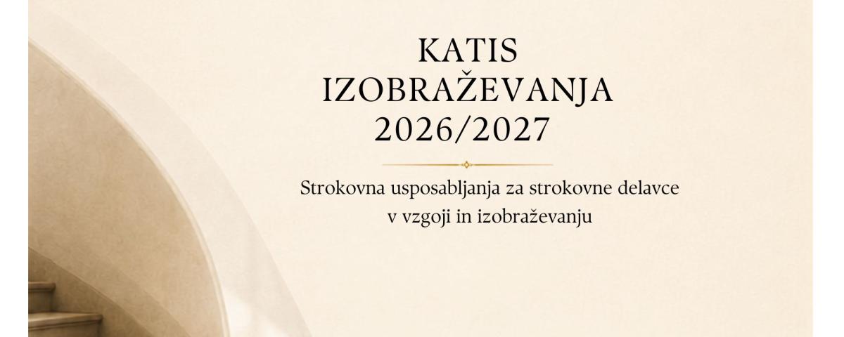 Katis izobraževanja za strokovne delavce v vzgoji in izobraževanju